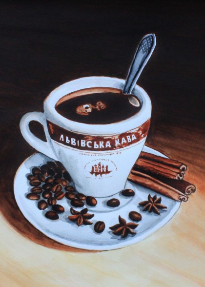 Lviv coffee with cinnamon and badiane
