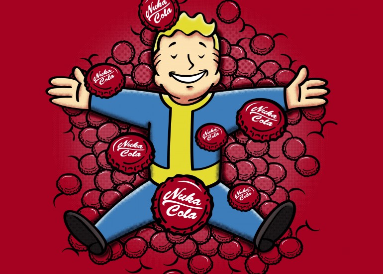 Nuclear Beauty, video games, gaming, fallout, vault boy, dweller, shelter, nuclear, movies, american, beauty, bottlecap, parody, nuka, cola