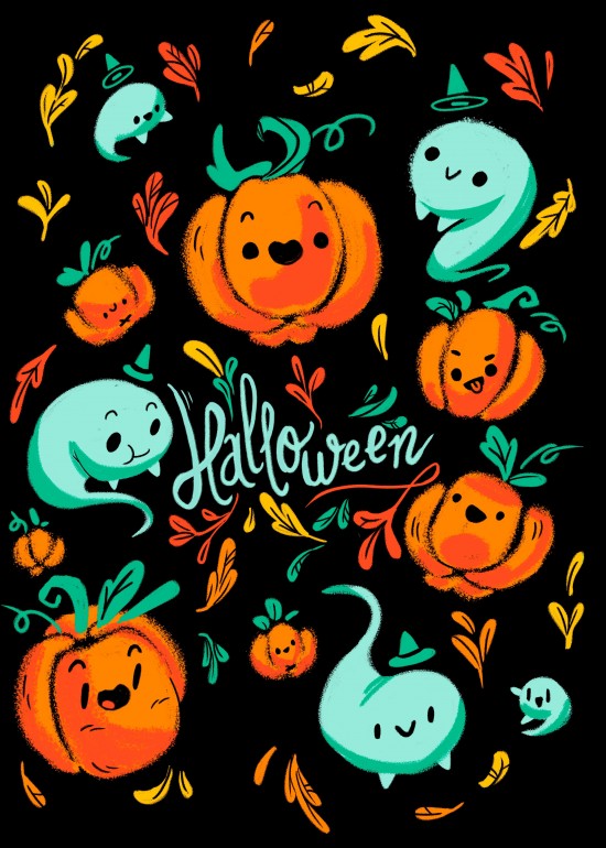 Halloween, Halloween, pumpkins, ghost, fall, leaf, leaves, teenosaur, the teenosaur
