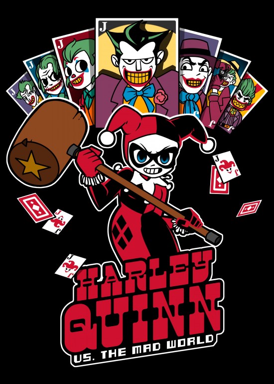 Harley vs the mad world, harley, quinn, batman, joker, comic, dc, scott pilgrim, teenosaur, the teenosaur