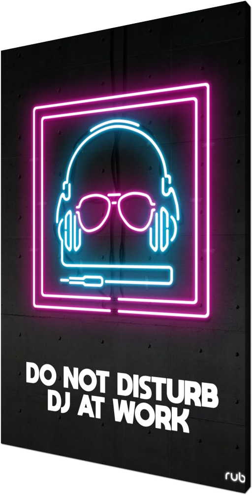 DO NOT DISTURB DJ AT WORK, wallart, artprint, artposter