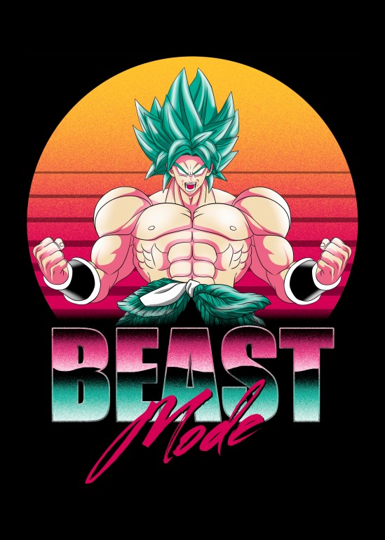 Beast Mode Saiyan, broly, goku, anime, manga, dragonball, dragon ball, saiyan