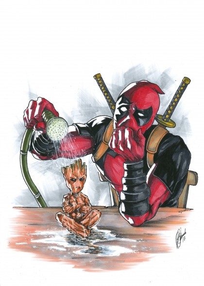 Deadpool and Groot
