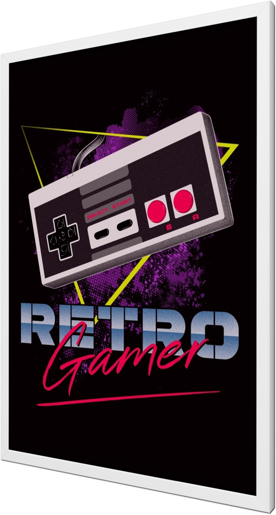 Retro Gamer, nes, nintendo, retro, 80s, neon, gaming