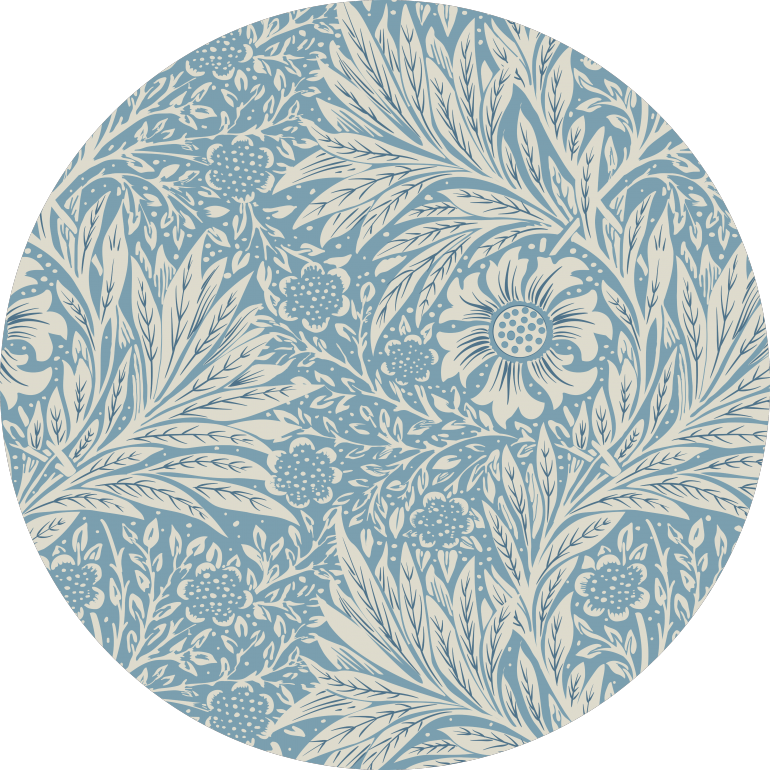 Sea blue vintage botanical pattern, sea blue, vintage, botanical, pattern
