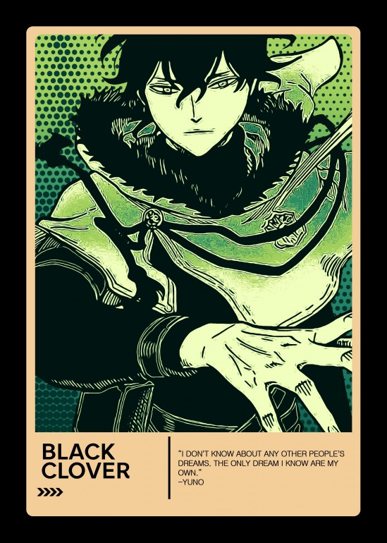 black clover yuno, anime, manga, quotes
