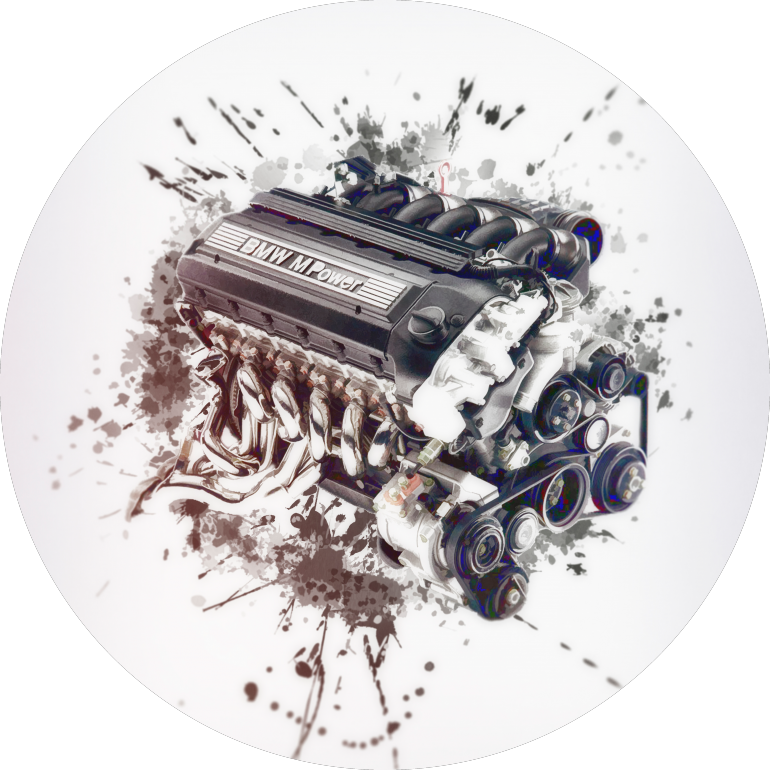 M Power Engine sketch, M Power, BMW, Engine, Motor, oil leak