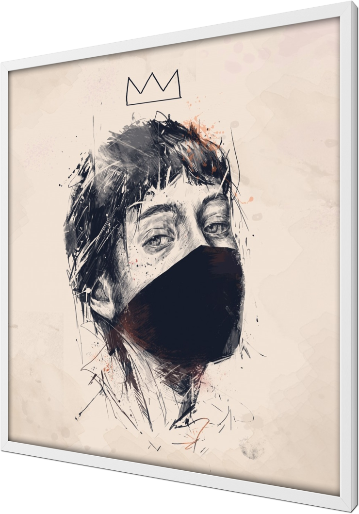 Who's The Queen, girl, female, portrait, people, face, vintage, modern, contemporary, street art, graffiti, drawing, illustration, crown, king, queen