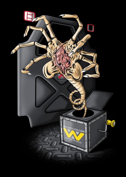 Facehugger in the box