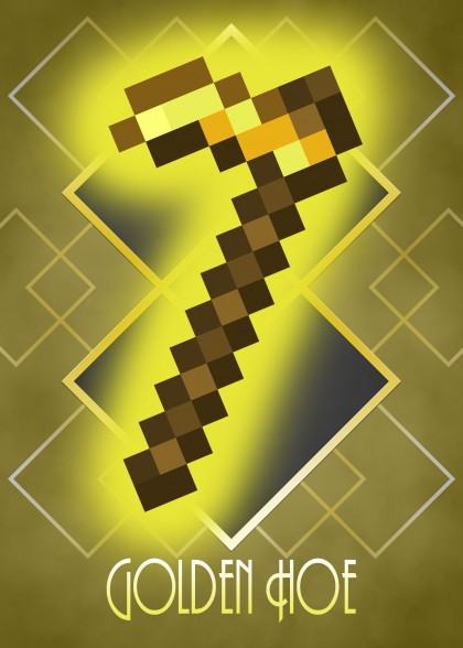 Minecraft Golden Hoe