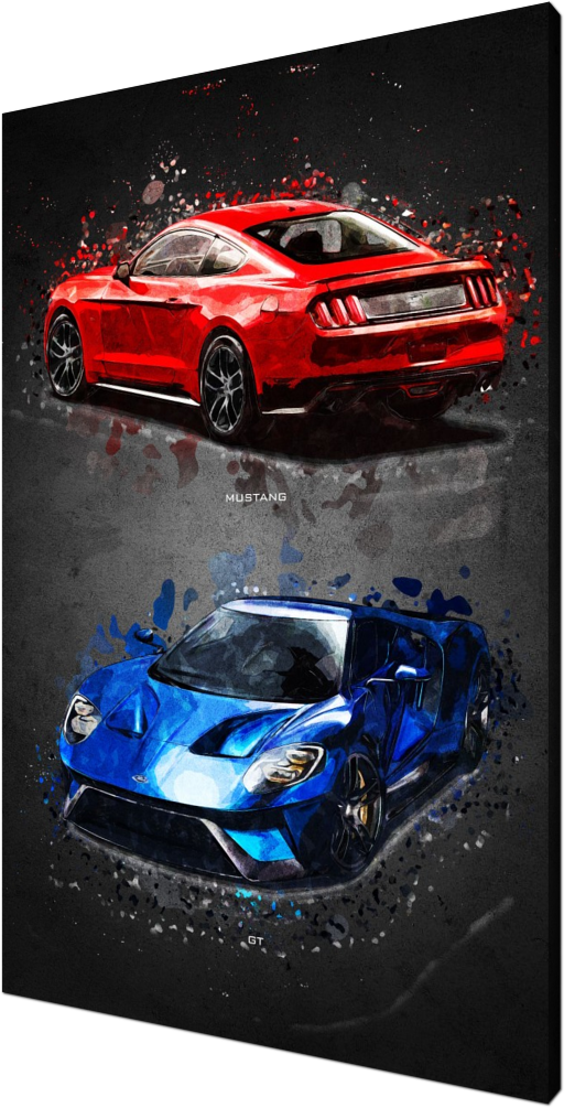Ford, supercars, musclecars, moderncars, hotrod, acrylic, ink, power, cars