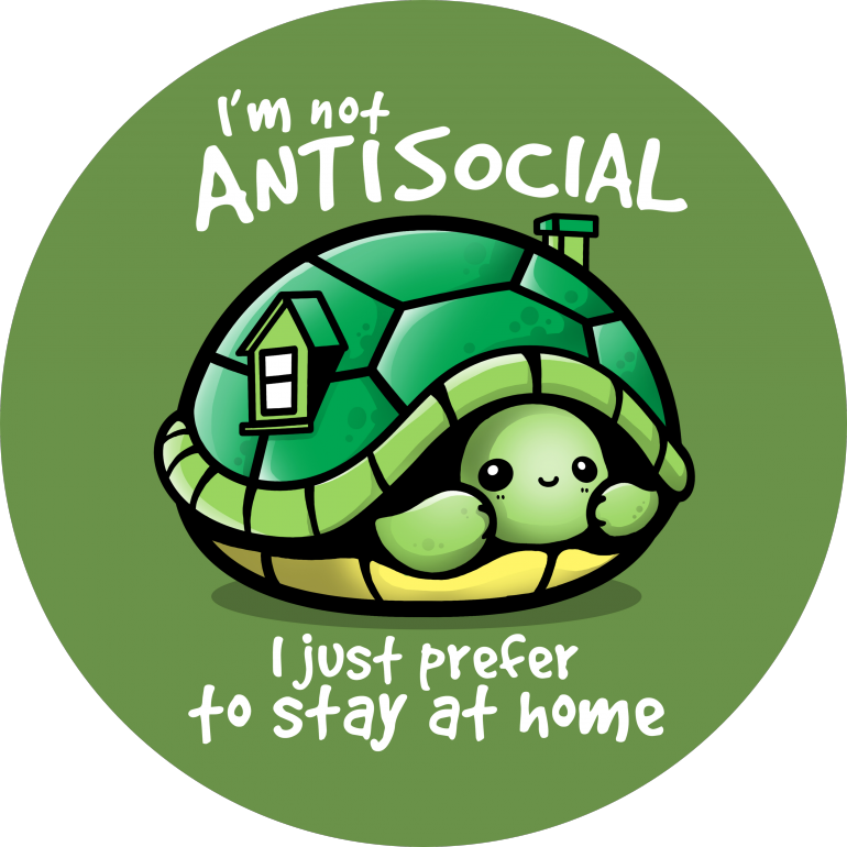 Antisocial turtle, turtle, tortoise, green, home, home, funny, kawaii, cute, pet