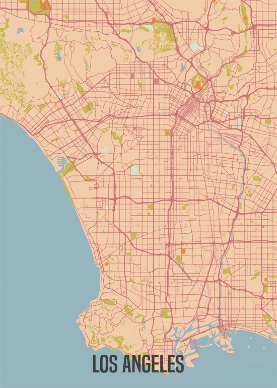 Los Angeles map, map, maps, losangeles, la, losangelesmap, lamap, citymap, roadsmap, roadmap, usa, california