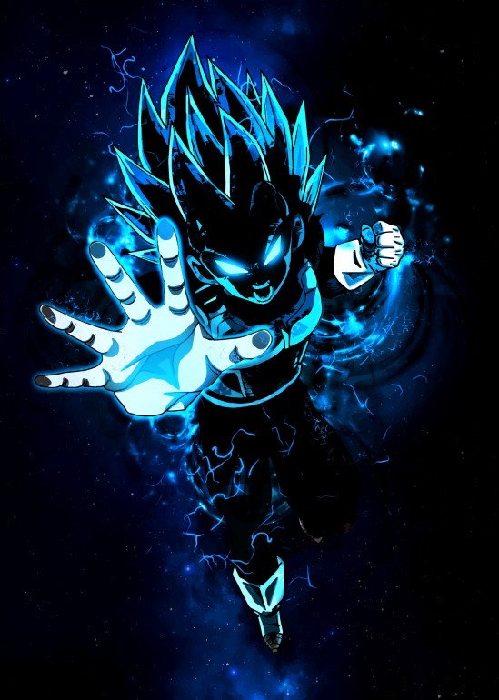 Blue God Aura Warrior, aura, warrior, god, blue, power, anime, manga, abstract, energy, ki, geek, otaku
