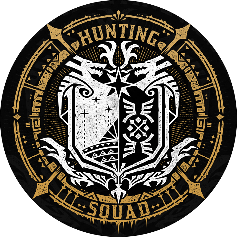 Hunting Squad, Hunting, squad, monster, hunter, game, video game, gamer, gaming, dragon, monsters, shield