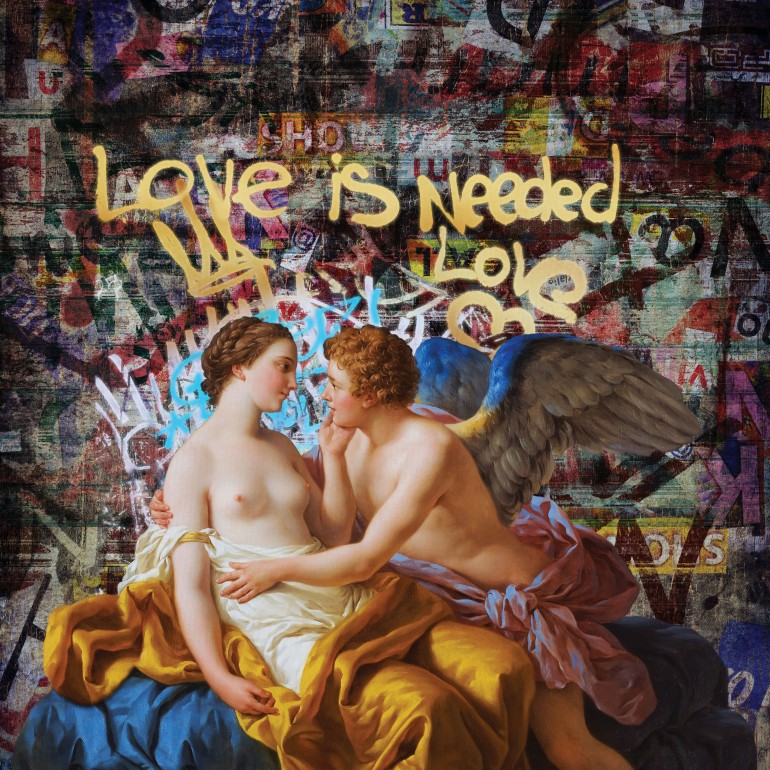 Love is needed, Intervention Art, Decontextualization, Vandalism